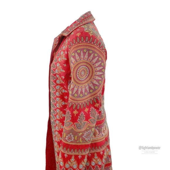 Biya for Johnny Was Asian Paisley Embroider Blazer - Picture 6 of 11